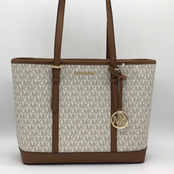 MICHAEL KORS SM TZ SHOULDER TOTE VANILLA - Picture 2 of 8